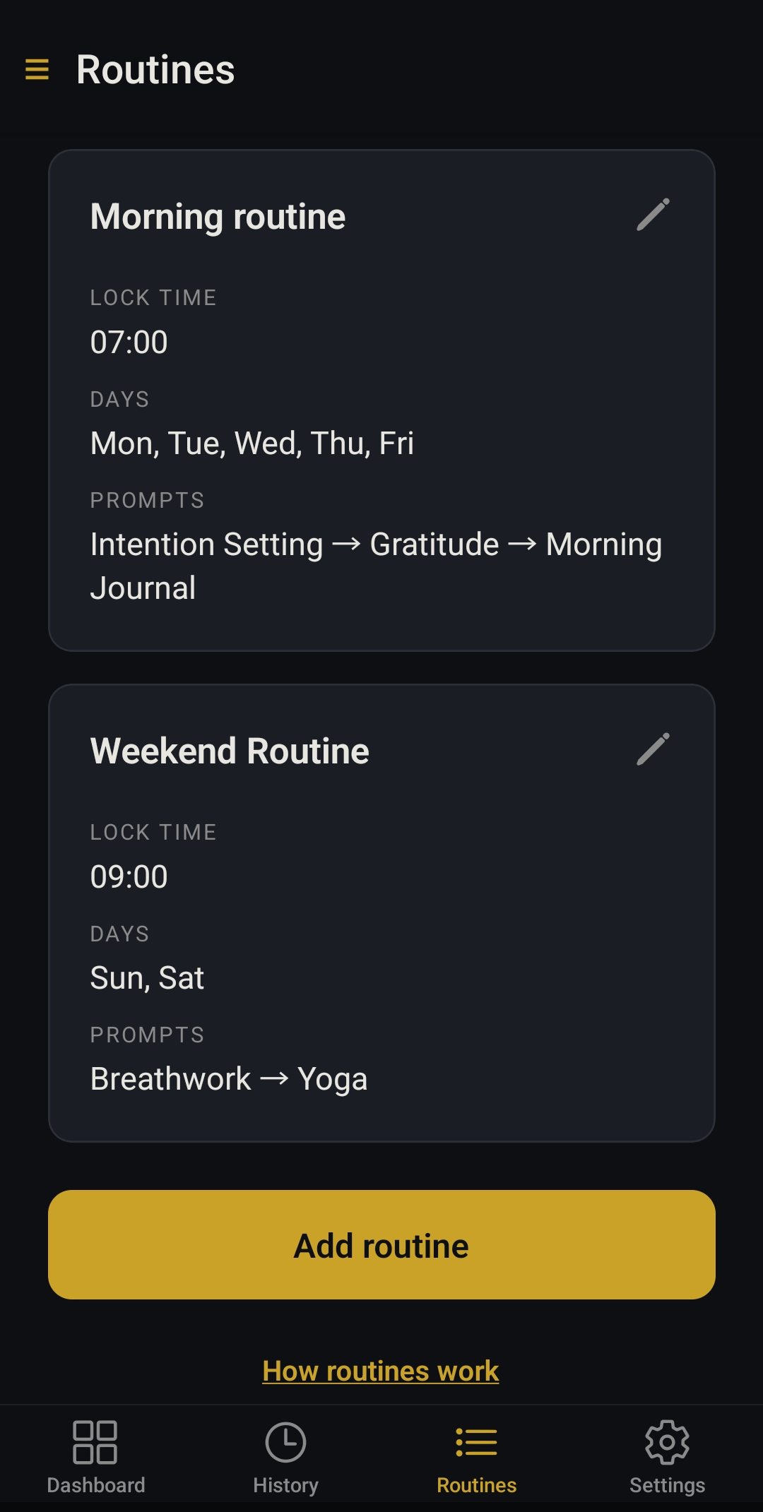Lock In Morning Routine Routine Lock — Own your morning before your phone owns you